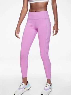 Athleta Lavender High-Rise Performance Leggings